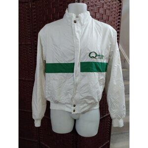 Vintage Swingster Quaker State Racing Jacket White Mens Medium